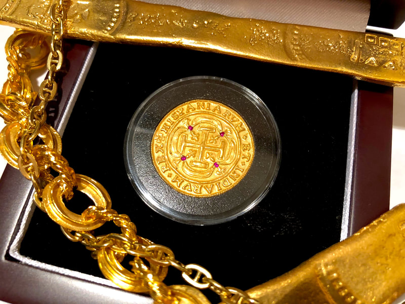 Mexico 1715 Royal (Mini) with Authentic Rupees 22kt Gold Electroplated 2