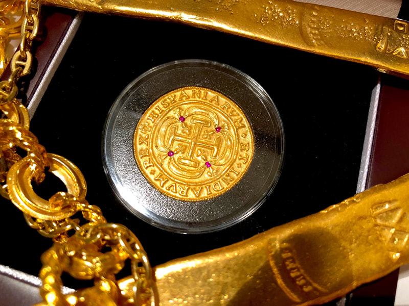 Mexico 1715 Royal (Mini) with Authentic Rupees 22kt Gold Electroplated 3