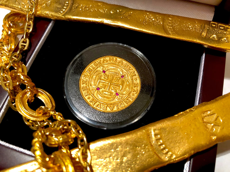 Mexico 1715 Royal (Mini) with Authentic Rupees 22kt Gold Electroplated 6