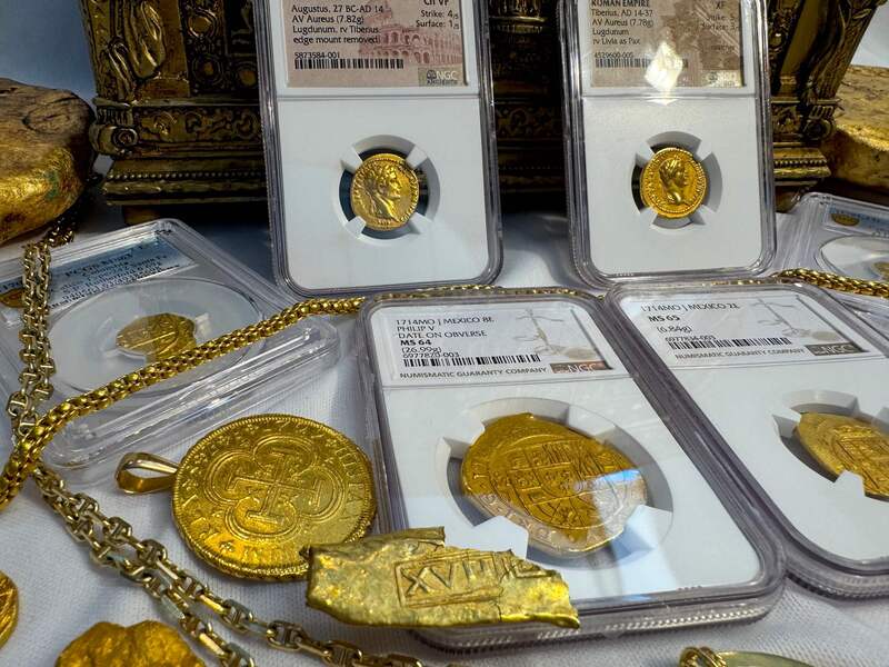 Roman Empire "Augustus" 27BC- 14AD NGC CH VF 4x1 9