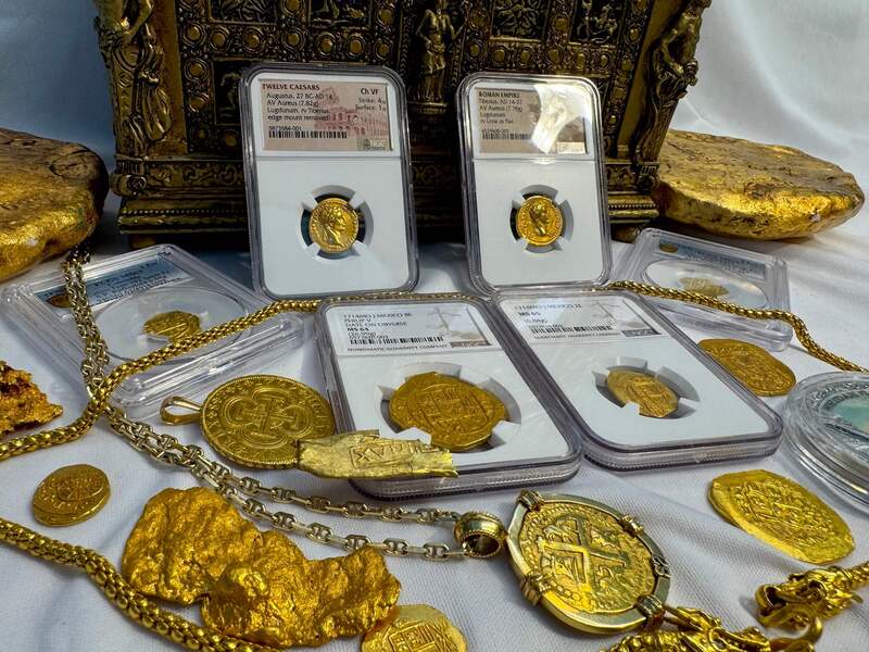 Roman Empire "Augustus" 27BC- 14AD NGC CH VF 4x1 10