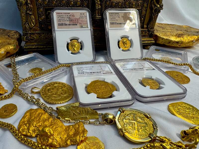 Roman Empire "Augustus" 27BC- 14AD NGC CH VF 4x1 14