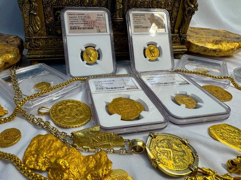 Roman Empire "Augustus" 27BC- 14AD NGC CH VF 4x1 15