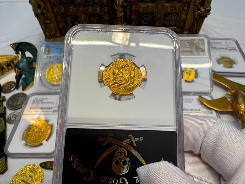 Roman Empire "Augustus" 27-14AD NGC VF 5x2 22