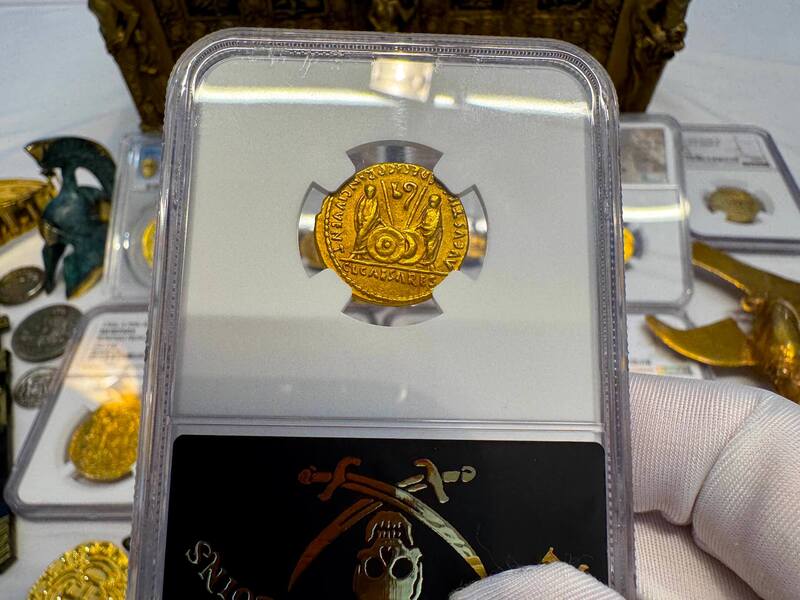 Roman Empire "Augustus" 27-14AD NGC VF 5x2 13