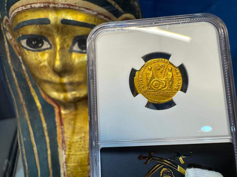 Roman Empire "Augustus" 27-14AD NGC VF 5x2 7