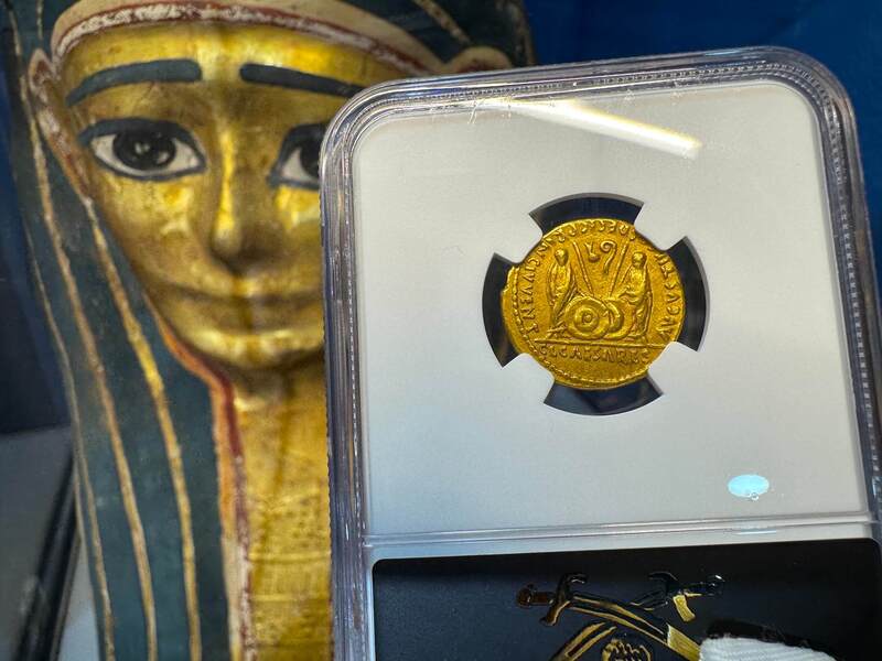 Roman Empire "Augustus" 27-14AD NGC VF 5x2 8