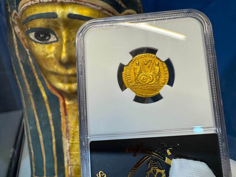 Roman Empire "Augustus" 27-14AD NGC VF 5x2 6