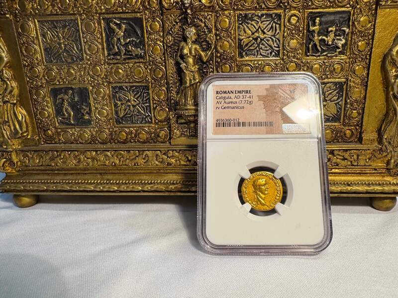 Roman Empire "Caligula" 37-41AD NGC VF 5x2 18