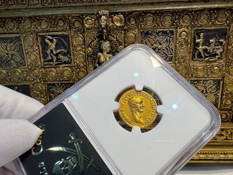 Roman Empire "Caligula" 37-41AD NGC VF 5x2 16