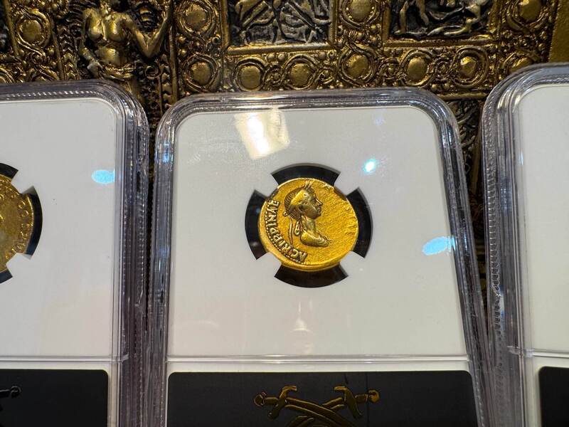 Roman Empire "Claudius" 41-54AD NGC VF 4x2 6