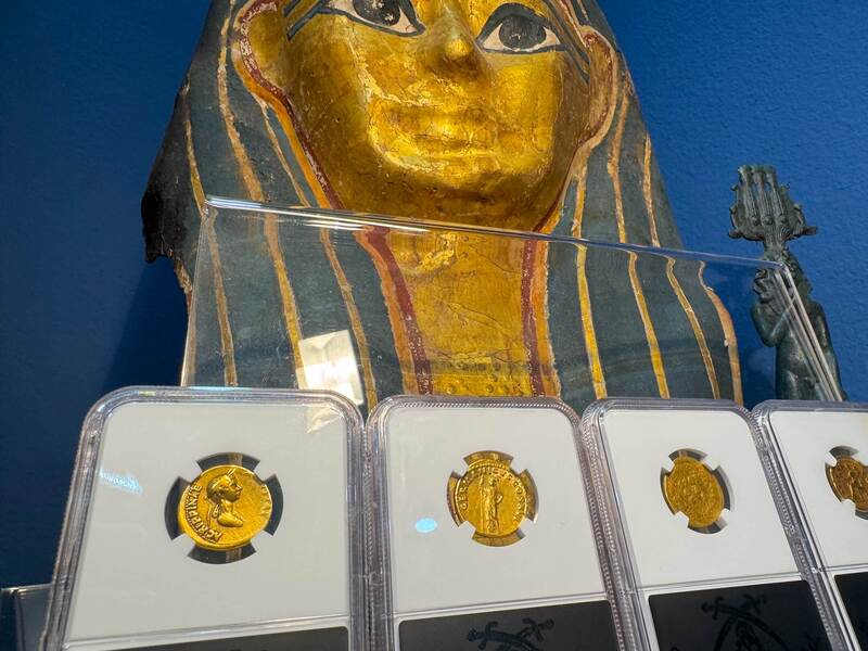 Roman Empire "Claudius" 41-54AD NGC VF 4x2 9