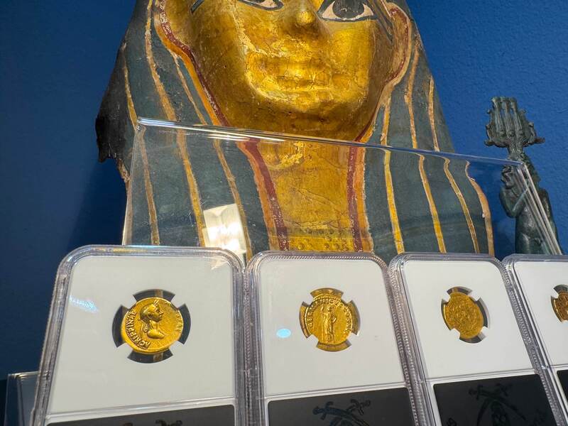 Roman Empire "Claudius" 41-54AD NGC VF 4x2 10