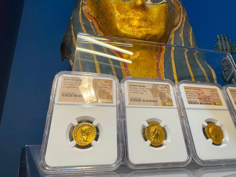 Roman Empire "Claudius" 41-54AD NGC VF 4x2 21