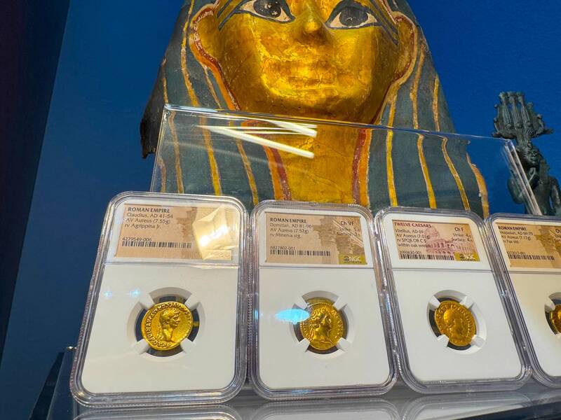 Roman Empire "Claudius" 41-54AD NGC VF 4x2 11