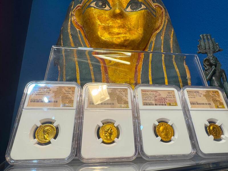 Roman Empire "Claudius" 41-54AD NGC VF 4x2 22