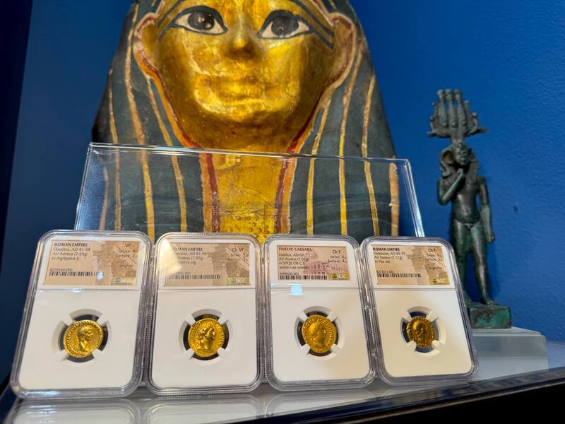 Roman Empire "Claudius" 41-54AD NGC VF 4x2 24