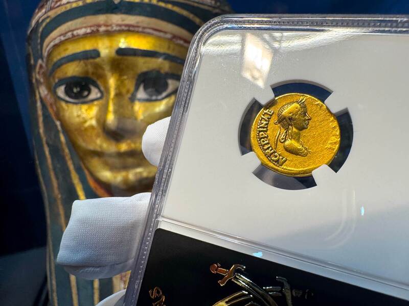 Roman Empire "Claudius" 41-54AD NGC VF 4x2 5