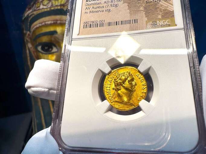 Roman Empire "Domitian" 81-96AD NGC VF 5x3