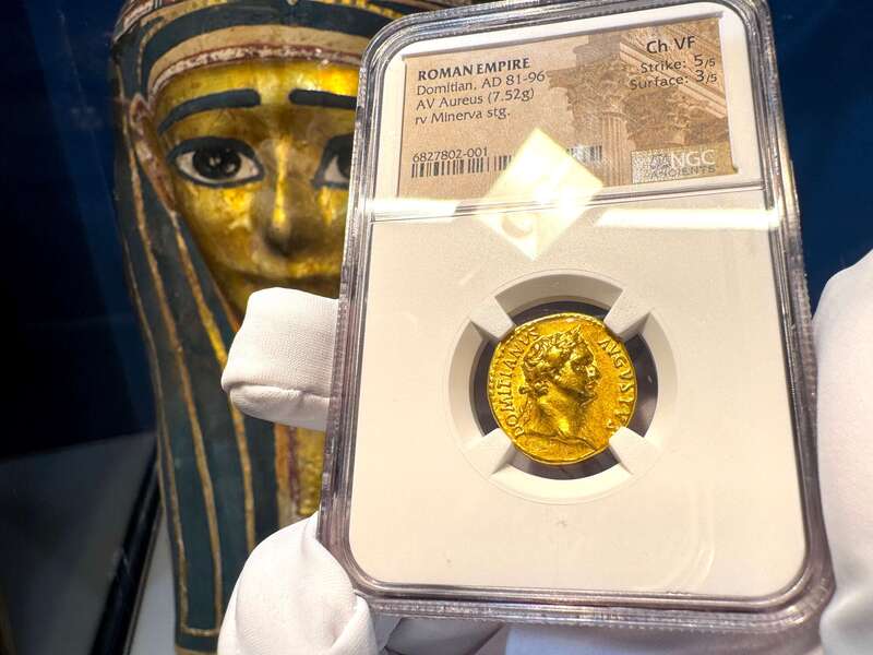 Roman Empire "Domitian" 81-96AD NGC VF 5x3 3