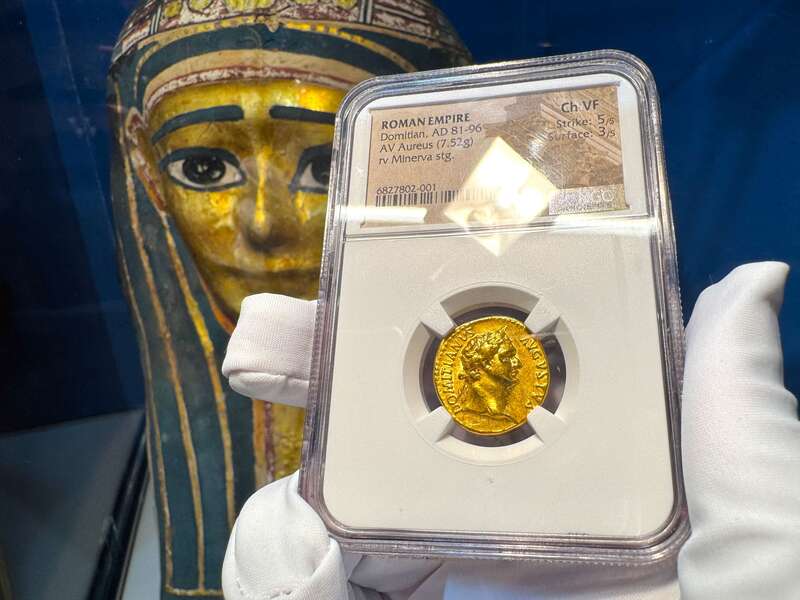 Roman Empire "Domitian" 81-96AD NGC VF 5x3 19