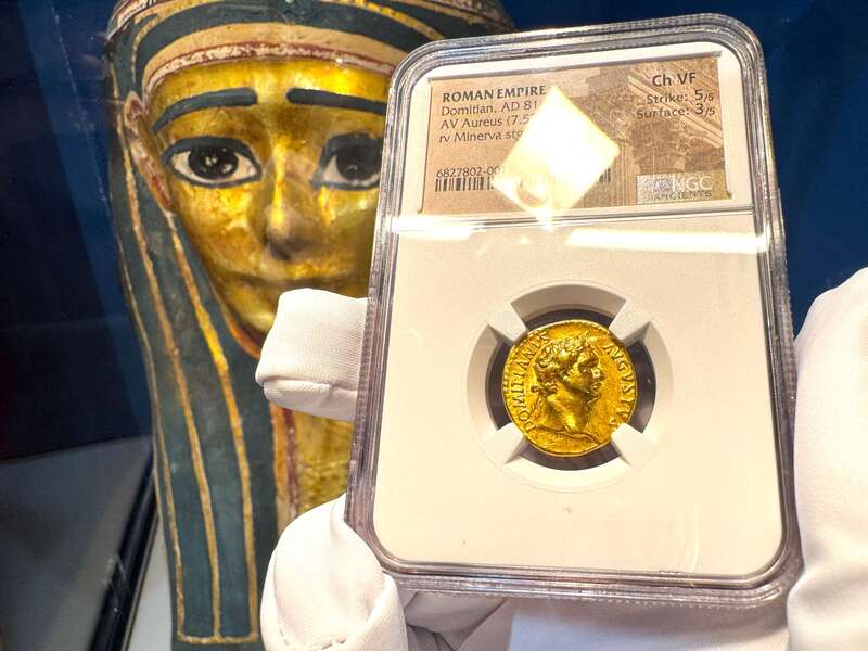 Roman Empire "Domitian" 81-96AD NGC VF 5x3 17