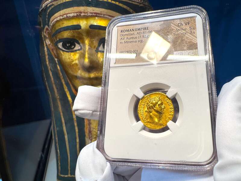 Roman Empire "Domitian" 81-96AD NGC VF 5x3 18