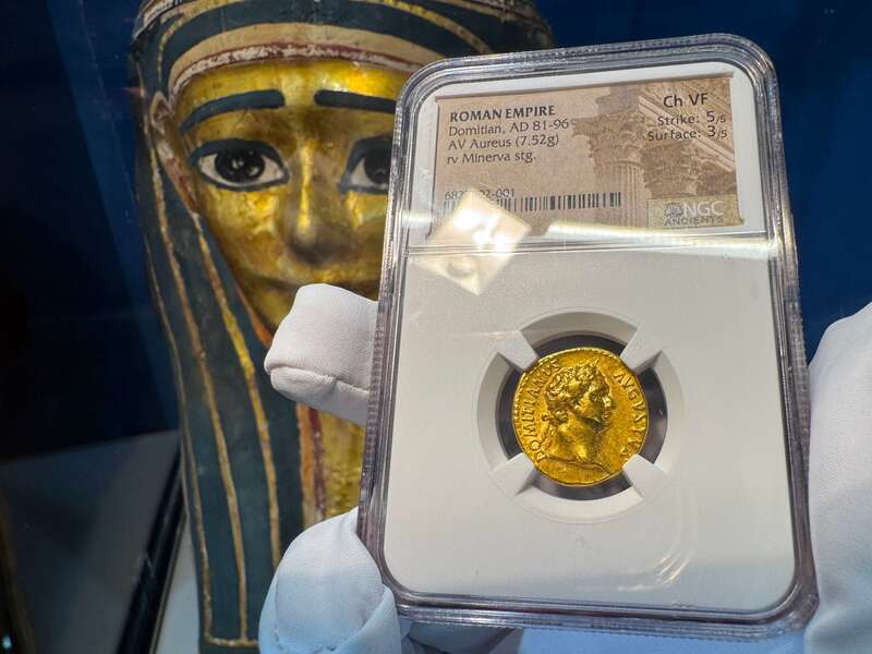 Roman Empire "Domitian" 81-96AD NGC VF 5x3 23