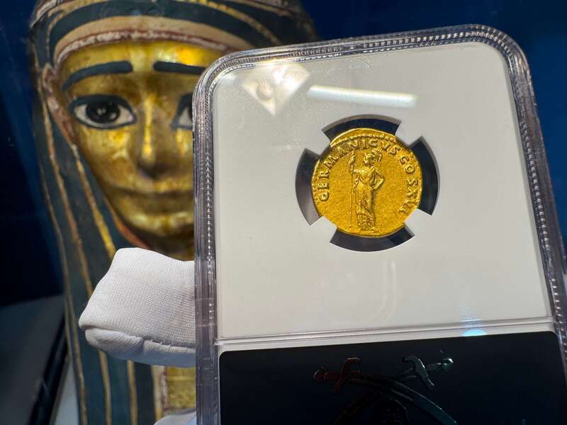 Roman Empire "Domitian" 81-96AD NGC VF 5x3 7