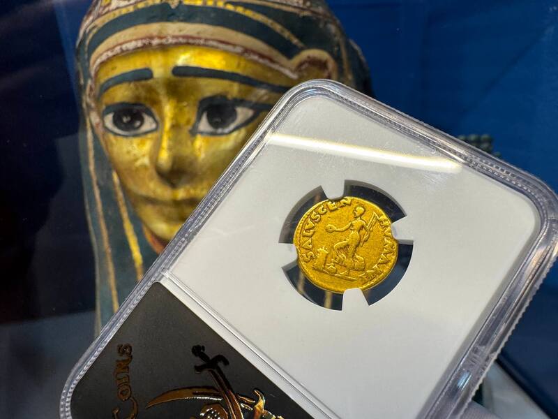 Roman Empire "Galba" 68-69AD NGC F 4x4 10