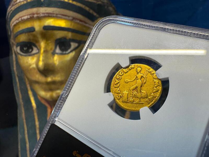 Roman Empire "Galba" 68-69AD NGC F 4x4 12