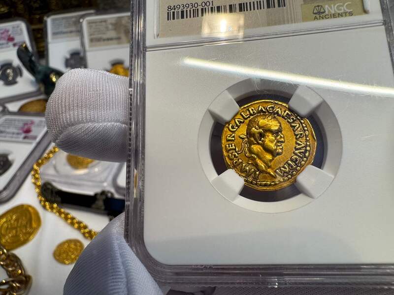 Roman Empire "Galba - Boscoreale Toning" NGC VF 5x2 8