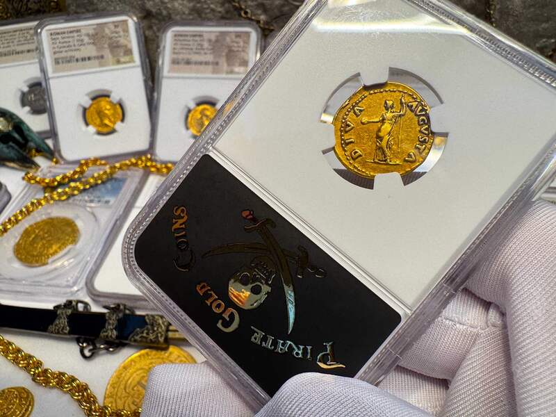 Roman Empire "Galba - Boscoreale Toning" NGC VF 5x2 16