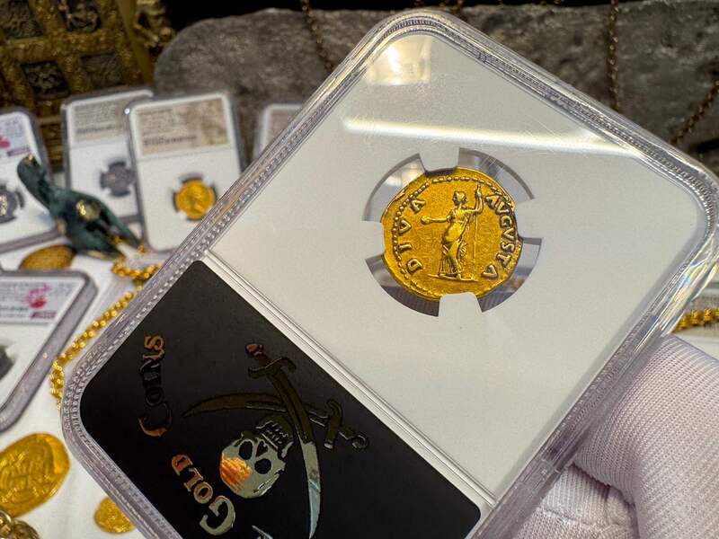 Roman Empire "Galba - Boscoreale Toning" NGC VF 5x2 42