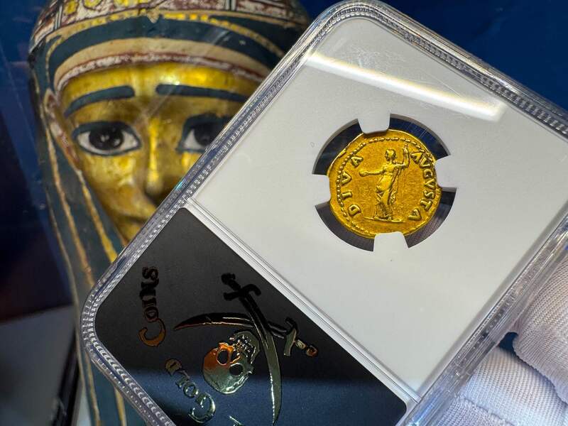 Roman Empire "Galba - Boscoreale Toning" NGC VF 5x2 33