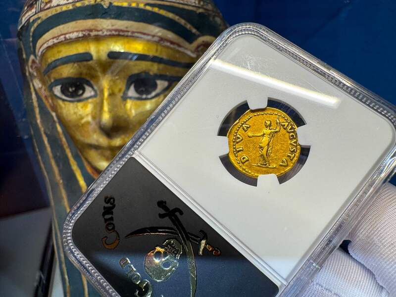 Roman Empire "Galba - Boscoreale Toning" NGC VF 5x2 35