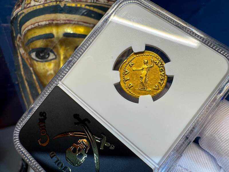 Roman Empire "Galba - Boscoreale Toning" NGC VF 5x2 36