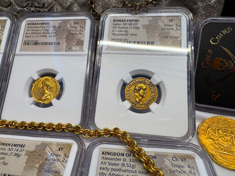 Roman Empire "Galba - Boscoreale Toning" NGC VF 5x2 12