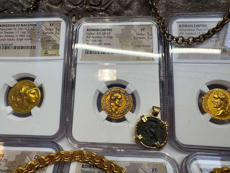 Roman Empire "Galba - Boscoreale Toning" NGC VF 5x2 13