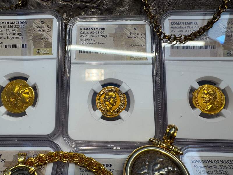 Roman Empire "Galba - Boscoreale Toning" NGC VF 5x2 26