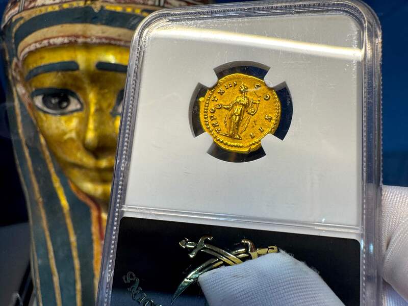 Roman Empire "Marcus as Caesar" NGC XF 5x4 8