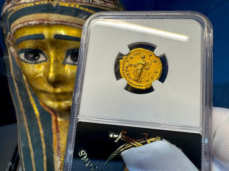 Roman Empire "Marcus as Caesar" NGC XF 5x4 13