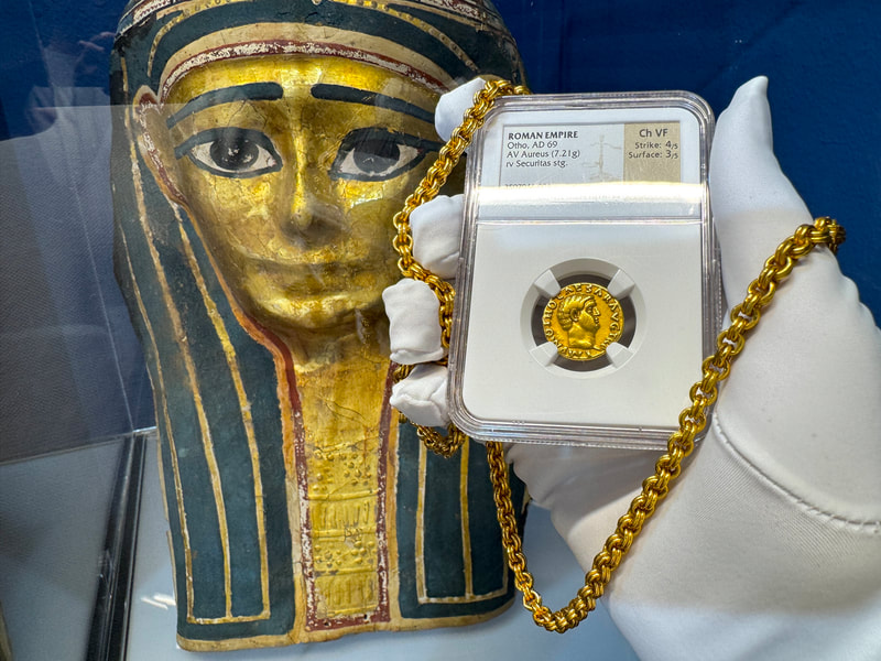 Roman Empire "Otho" 69AD NGC ch VF 4x3 2