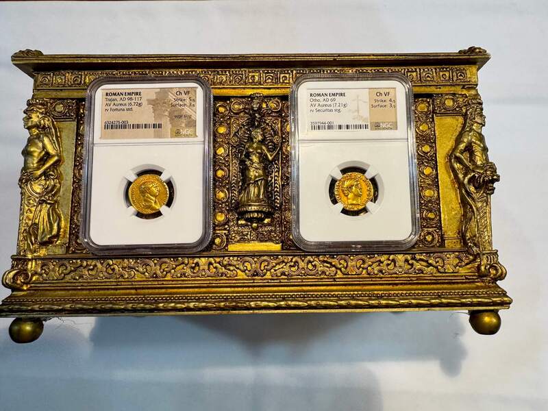Roman Empire "Otho" 69AD NGC ch VF 4x3 24