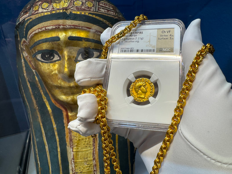 Roman Empire "Otho" 69AD NGC ch VF 4x3 28
