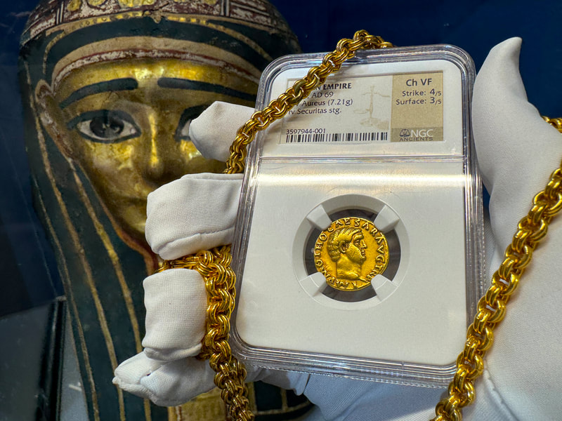 Roman Empire "Otho" 69AD NGC ch VF 4x3 30