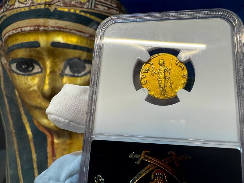 Roman Empire "Otho" 69AD NGC ch VF 4x3 6