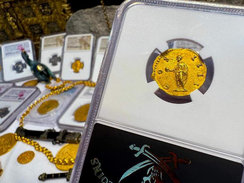 Roman Empire "Pius" NGC MS 5x3 Fine Style 64