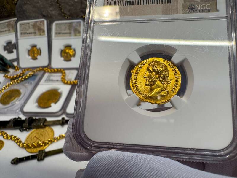 Roman Empire "Pius" NGC MS 5x3 Fine Style 54