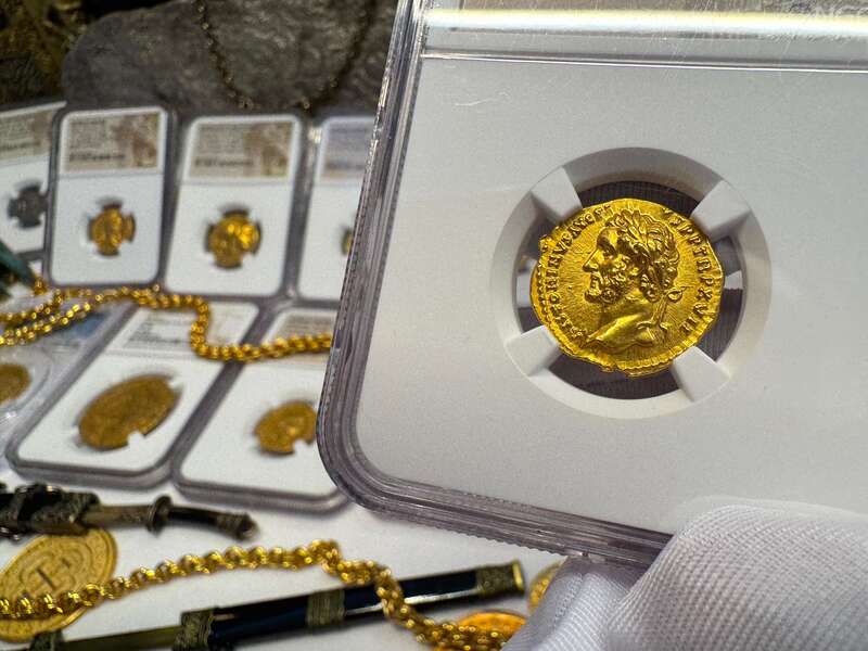 Roman Empire "Pius" NGC MS 5x3 Fine Style 59